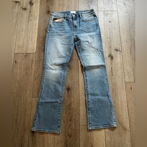 DRIFTWOOD Light Blue Flare Jeans Driftwood Wyatt Embroidered Flare jeans